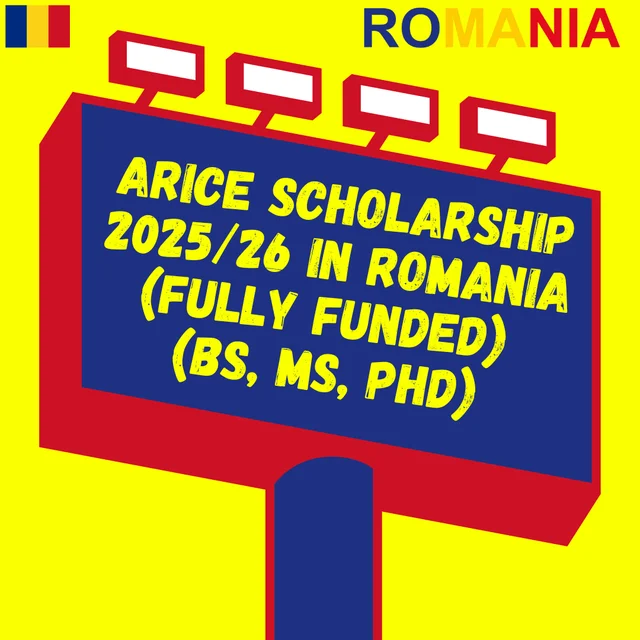 2026/27 Romania ARICE Scholarship for International Students
