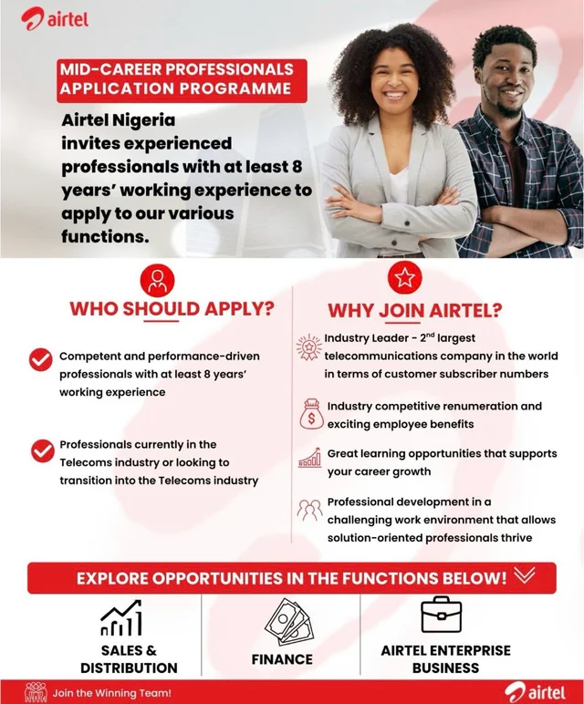 2026 Airtel Mid-Career Professionals Program