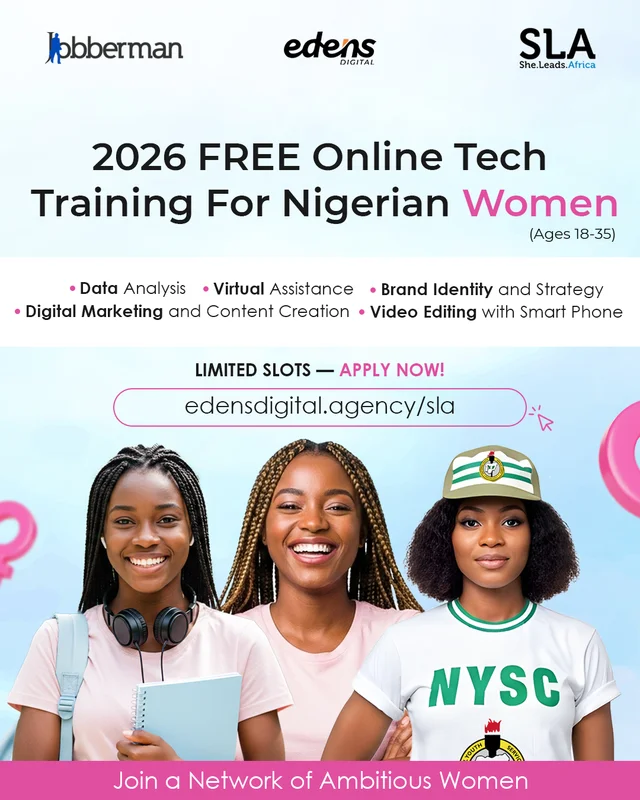 2026 Free Online Tech Training for Nigerian Women at SheLeadAfrica ( Ages 18–35 )