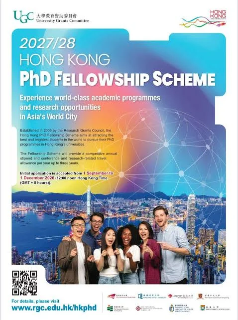 2027/28 Hong Kong Fellowship Scheme | Graduate Scholarship