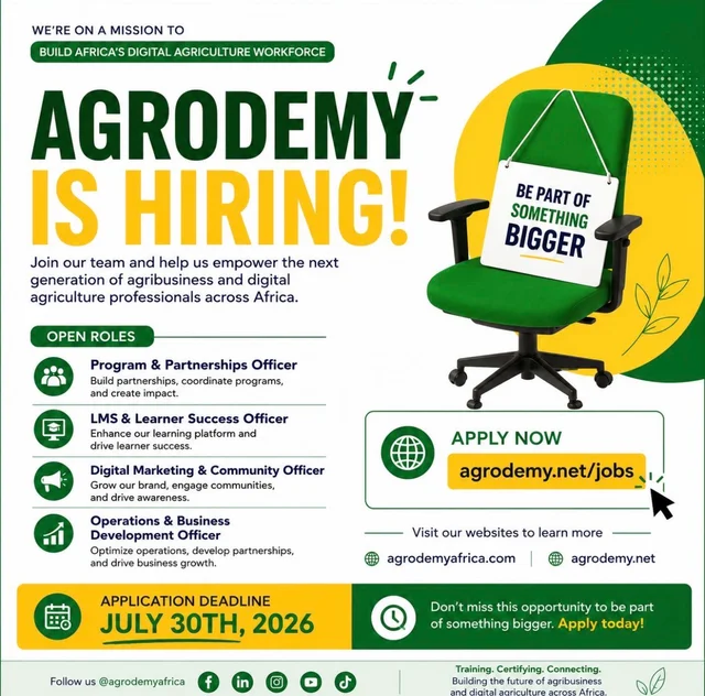 Apply Now: Agrodemy Remote Recruitment 2026 | 4 Open Positions