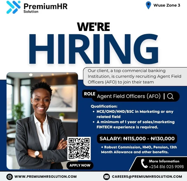 Apply for Premium HR Solution Limited Agent Field Officer (AFO) Recruitment 2026