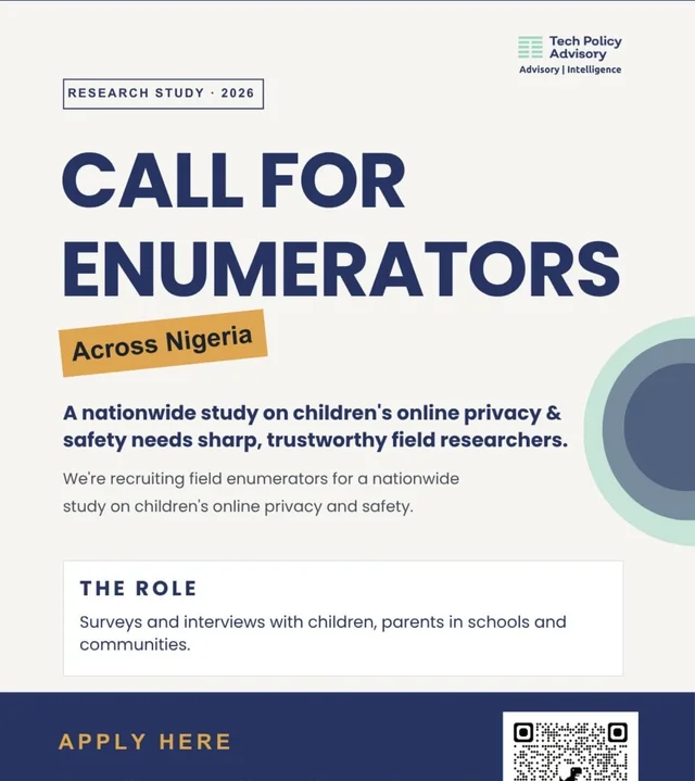 Apply for Tech Policy Advisory Enumerator Jobs 2026 | Nationwide Recruitment
