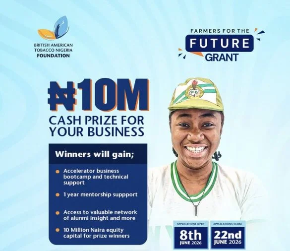 Apply for the 2026 BATNF Farmers for the Future (F4F) Grant Programme | Win Up to ₦3 Million in Equity-Free Funding