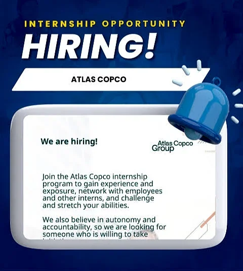 Atlas Copco Student Internship Opportunities 2026