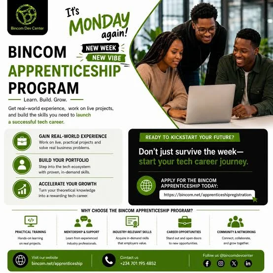 Bincom ICT Solutions Tech Apprenticeship Programme (Cybersecurity Trainee)