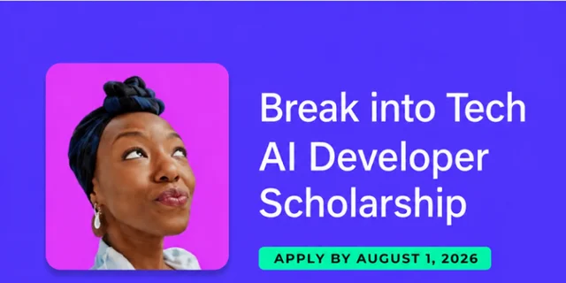 Break Into Tech AI Developer Scholarship 2026 | Fully Funded Online AI Training