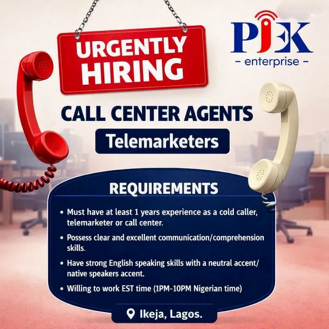 Call Center Agents at Pjek Enterprise