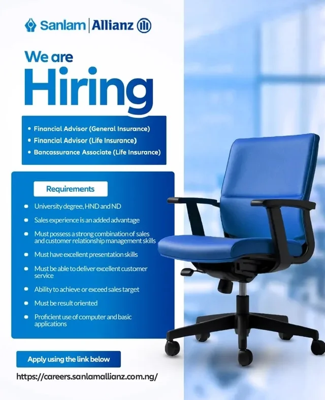 Career Opportunities at SanlamAllianz Nigeria 2026