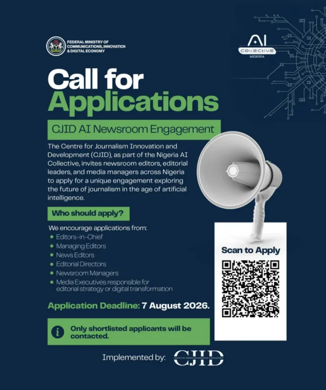CJID Nigeria AI Collective: AI & the Future of Journalism Engagement 2026 | Apply Now