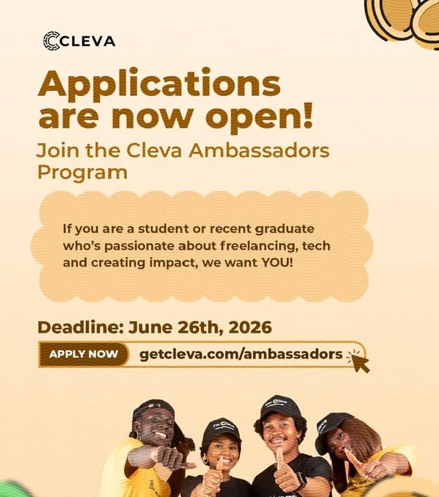 Cleva Ambassador Program 2026 for Students and Recent Graduates