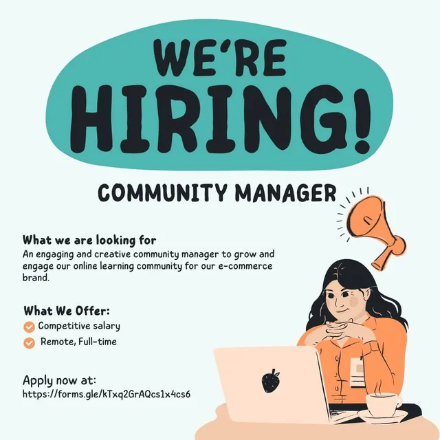 Community Manager Needed at Tobios (Arts & Crafts E-commerce Brand)