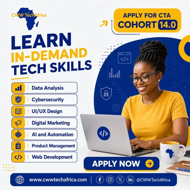 CWW Tech Africa CTA Cohort 14.0 – Tuition-Free Tech Training for Africans