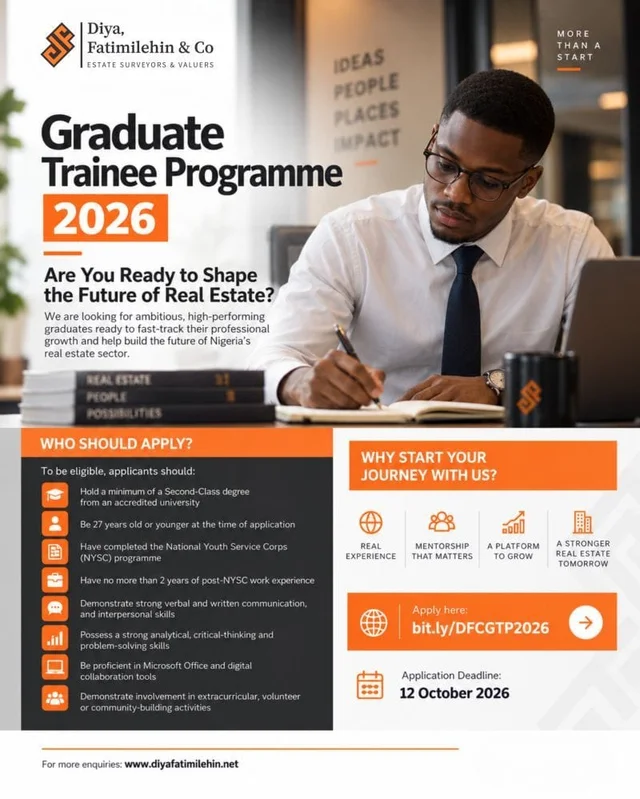 Diya, Fatimilehin & Co. Graduate Trainee Programme 2026