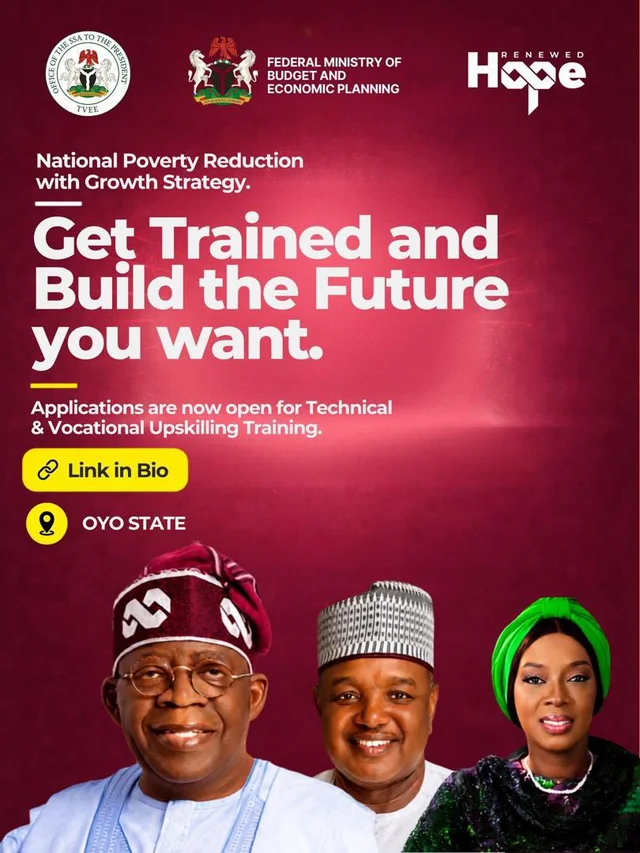 Federal Government NPRGS Technical & Vocational Upskilling Training Programme 2026