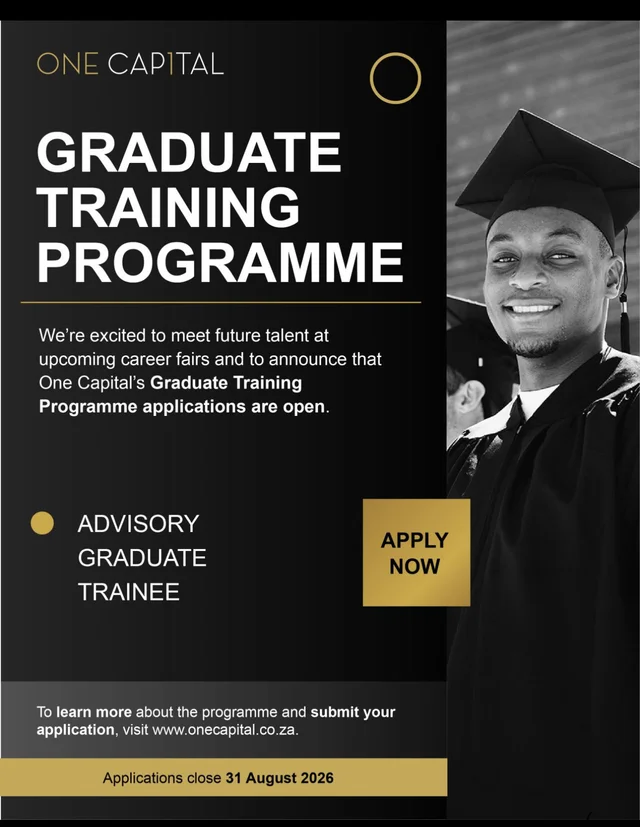 Graduate Training Programme 2026 at ONE CAPITAL