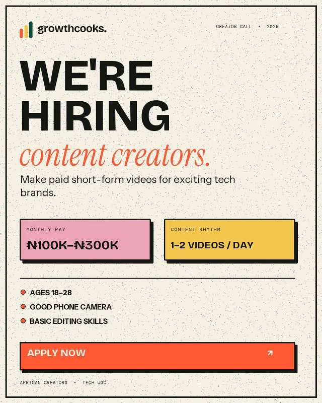 Growthcooks is Hiring Remote Content Creators