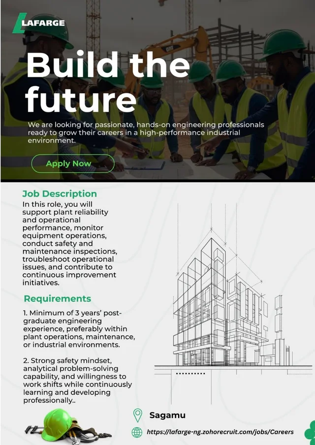 Lafarge Africa Engineering & Technical Recruitment 2026