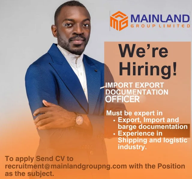Mainland Group is Hiring Documentation Officer Graduate Trainee