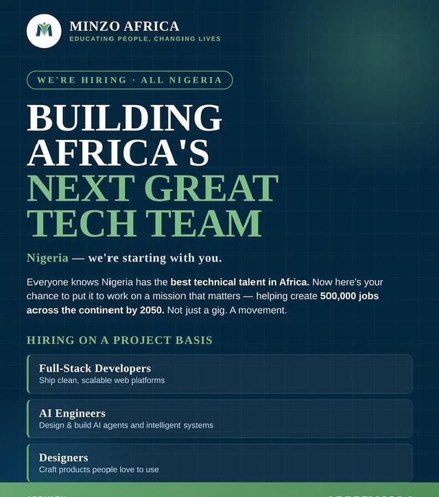 Minzo Africa Remote Tech Talent Recruitment 2026