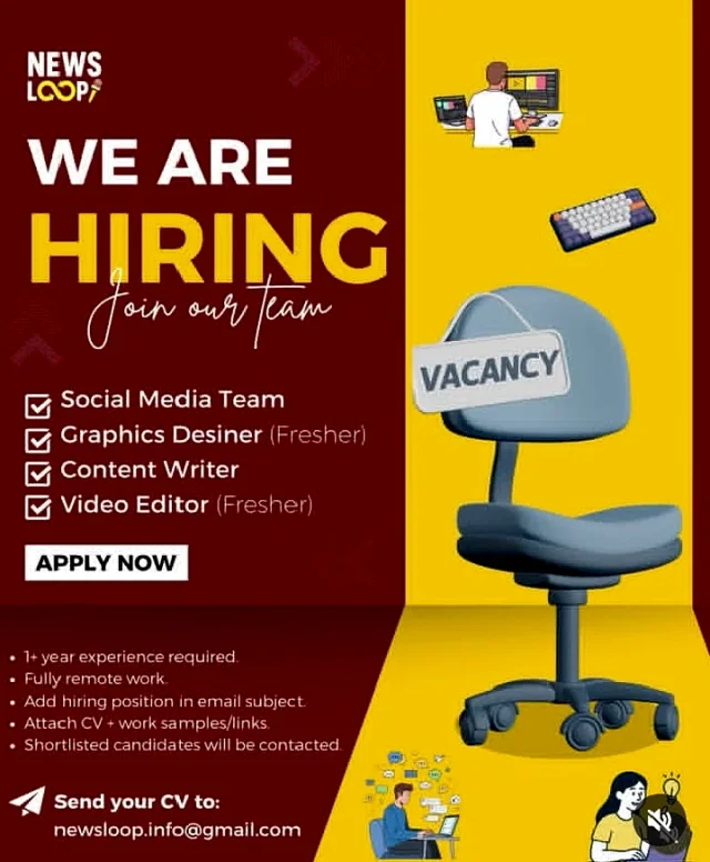 NewsLoop is Hiring For Multiple Remote Roles Across Media and Content