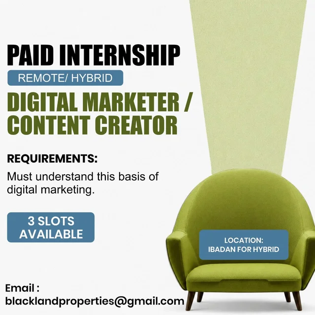Paid Internship Opportunity ( Remote/Hybrid ) at Blackland Properties