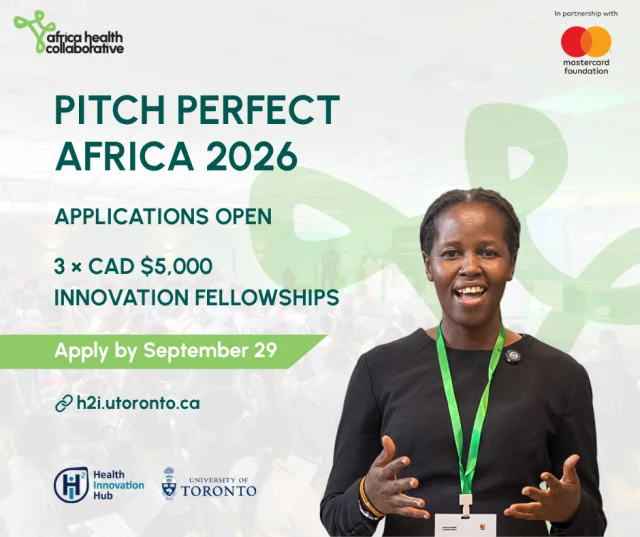 Pitch Perfect Africa 2026 for Health Innovators | Up to $5,000 Grants