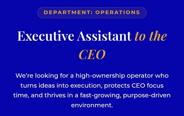 Remote Executive Assistant to the CEO at Eniadeolami LTD