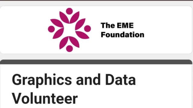 Remote Graphics and Data Volunteer at EME Foundation