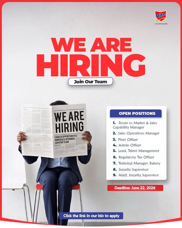 Rite Foods Limited Recruitment 2026 – Multiple Vacancies