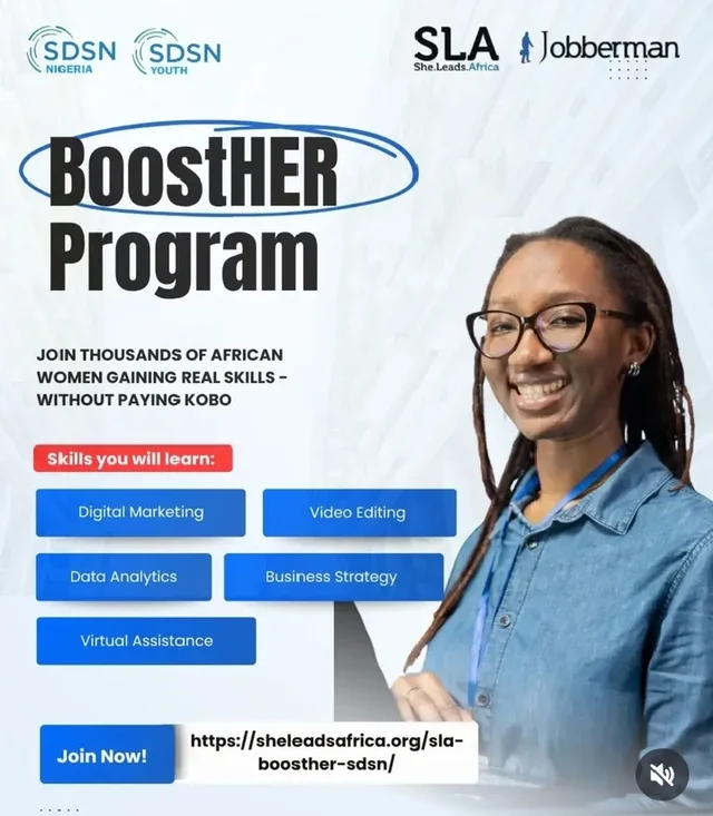 She Leads Africa/Jobberman BoostHER Program 2026
