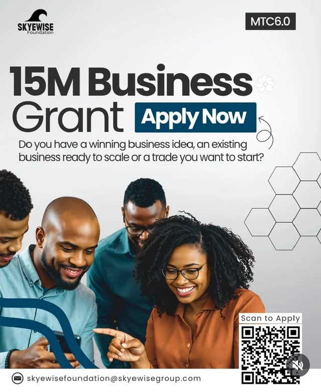 Skyewise Foundation N15 Million Business Grant 2026 for Entrepreneurs