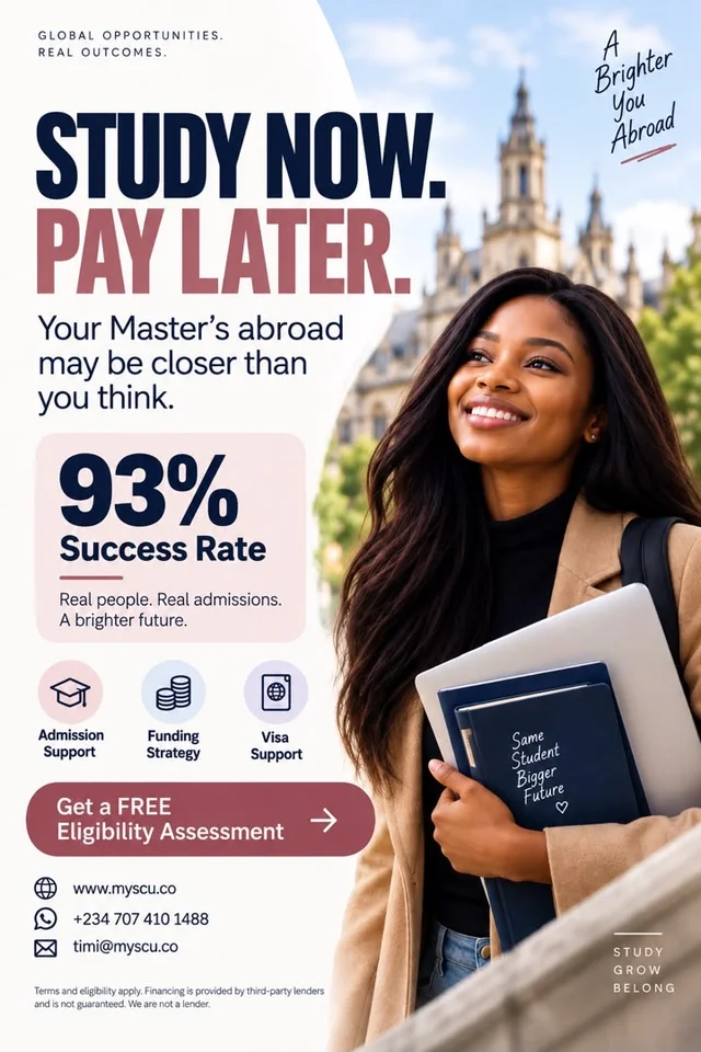 Study & Repay Pathway: Funded Master’s Opportunities Abroad