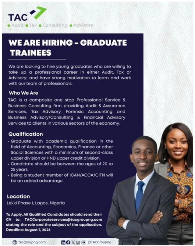 TAC Graduate Trainee Program 2026