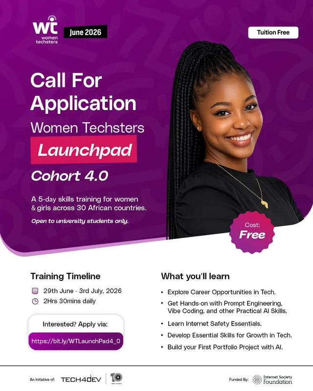 Tech4Dev Women Techsters LaunchPad 4.0