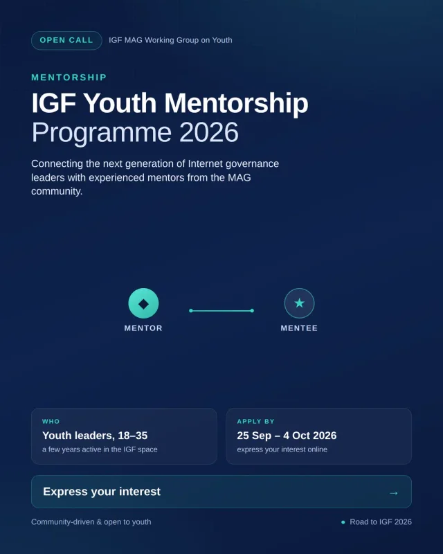 The Internet Governance Forum (IGF) 2026 Youth Mentorship Programme