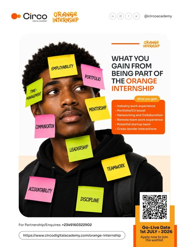 The Orange Internship 2026 by Circo Digital Academy