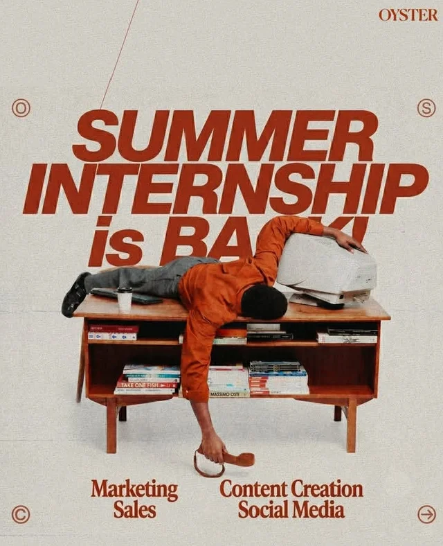 The Oyster Summer Internship 2026