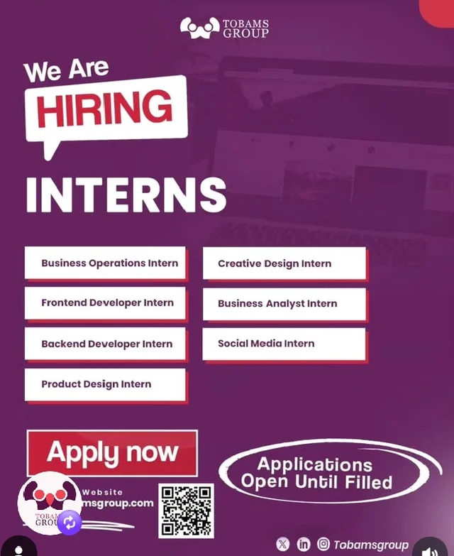 Tobams Group Remote Internship Program 2026
