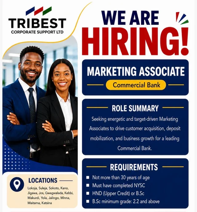 Tribest Corporate Support Limited Recruitment 2026 | Apply Now