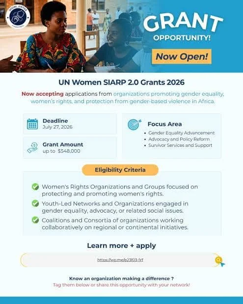 UN Women SIARP 2.0 Grants Opportunity 2026