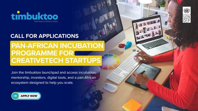 UNDP Timbuktoo Launchpad Programme 2026 for African CreativeTech Entrepreneurs