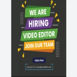 Video Editor at First next News