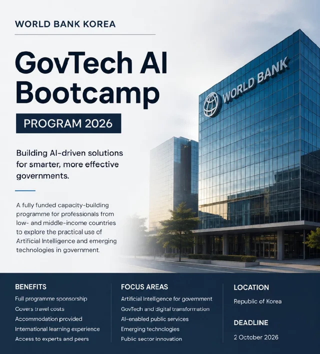 World Bank GovTech AI Bootcamp Program 2026 | Fully Funded