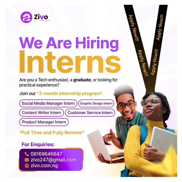 Zivo is Hiring Remote Interns for its 3-Month Internship Programme 2026